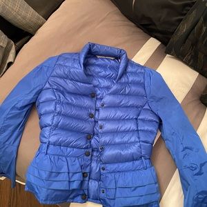 Blue moncler light fall coat